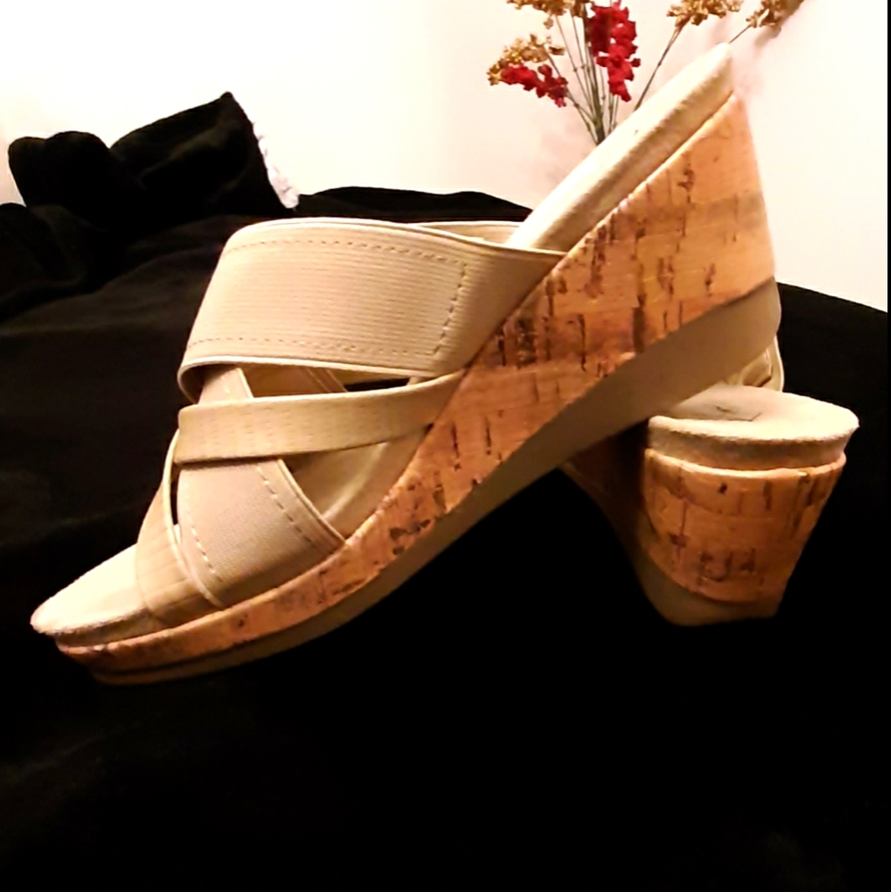 Kim Roger's Cork Wedges